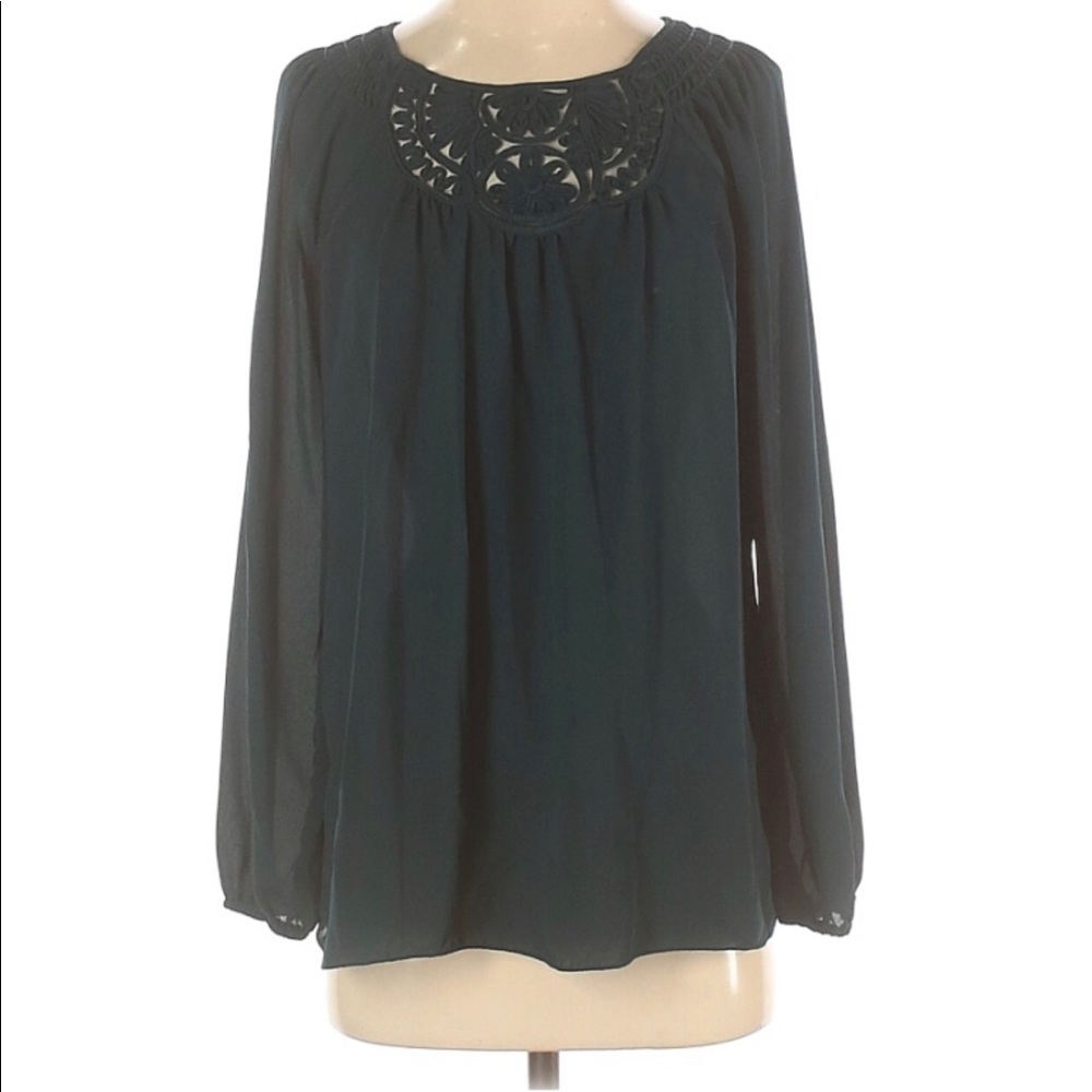 Green Max Studio Sheer Blouse